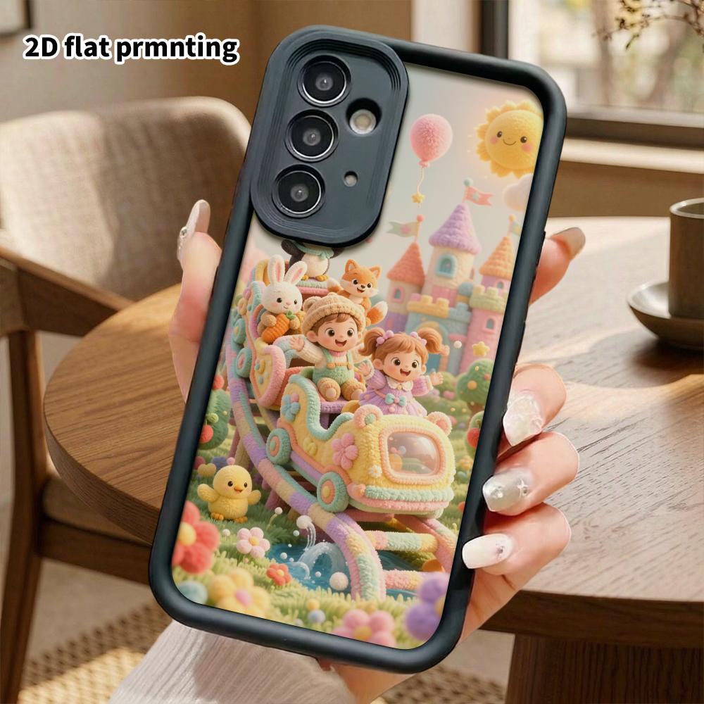 Чехол для телефона: 2D плоский, подходит для Samsung Galaxy A34 A35 M05 M06 S20 S22 S21 FE Plus 5G, защитный чехол, парк аттракционов, идеальный Рождество и Хэллоуин