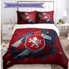 Czech Republi Football Printed Bedding 3 Piece Set Cozy Breathable Bed Cover Set as Housewarming Holiday Gift