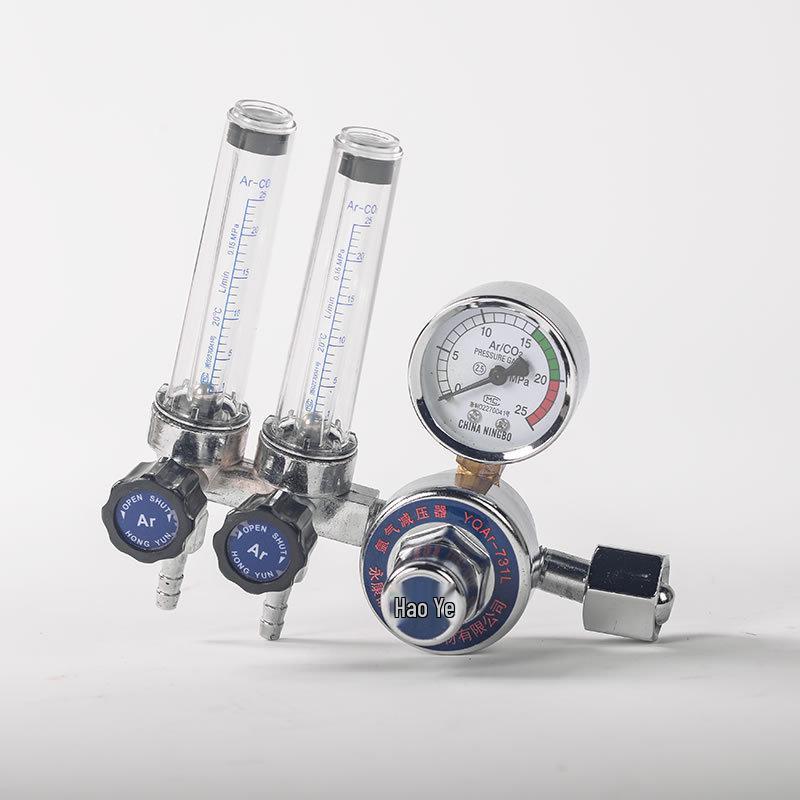 Industrial Argon Arc Welding Regulator: Shockproof Pressure Reducing Valve with Argon Gas Meter