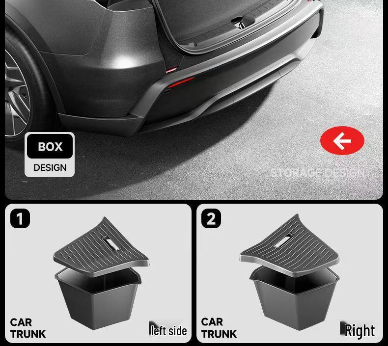 Ящик для хранения в багажнике Tesla Model Y, боковой карман из ТПЭ, аксессуары для интерьера