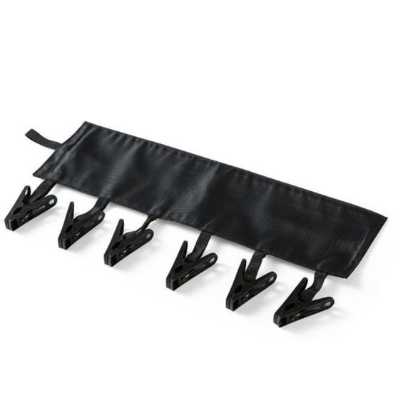 Вешалка для ванной комнаты, прищепка для путешествий, портативная складная вешалка для полотенец, 6 зажимов