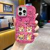 Phone Case: 2D flat design suitable for iPhone 18, 17, 16, 15, 14, 13 Pro protective case, couple style, corgi four-expression grid, Christmas and Hal