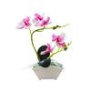 Искусственные цветы орхидеи бонсай, искусственные растения в горшках, центральное украшение для вечеринки, дома, комнаты, ванной комнаты, украшения