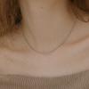 NORMALLEE [White Gold] Tinkle Necklace
