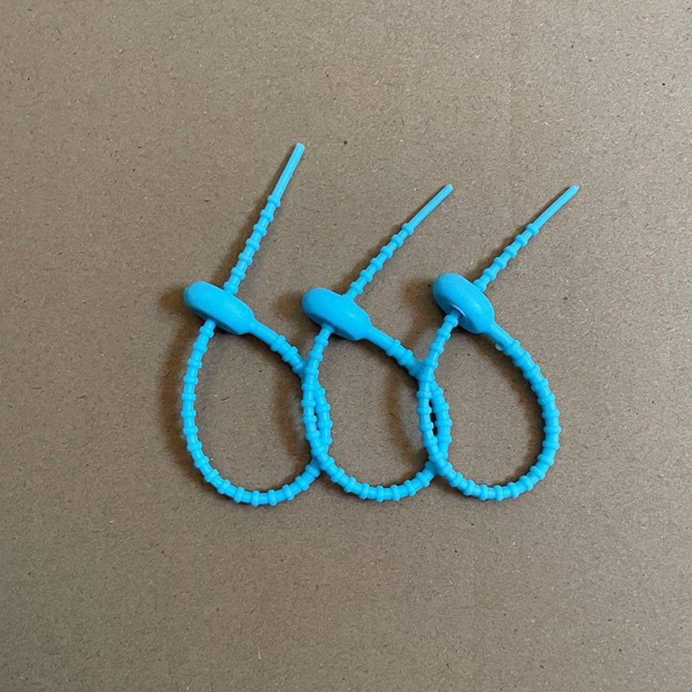 3 PCS Candy Colors Silicone Tie Silicone Material Key Lanyard Bag Accessories Lanyard