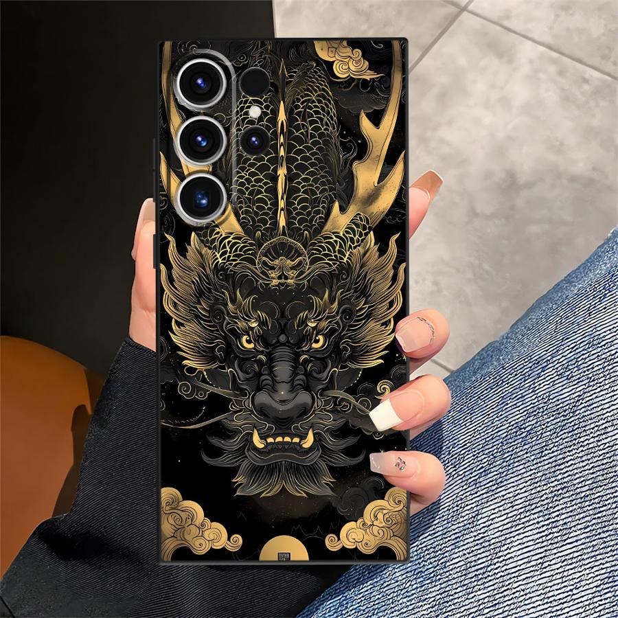 Чехол для телефона Funda для Samsung Galaxy Note 20 Ultra 8 9 10 S21 FE S20 S23 S10 S9 S25 Ultra S24 Plus Тотем Дракона