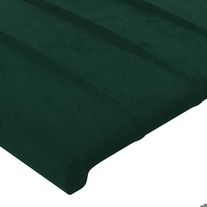 Maison Exclusive - Tête de lit Vert foncé 144 x 5 x 118/128 cm Velours