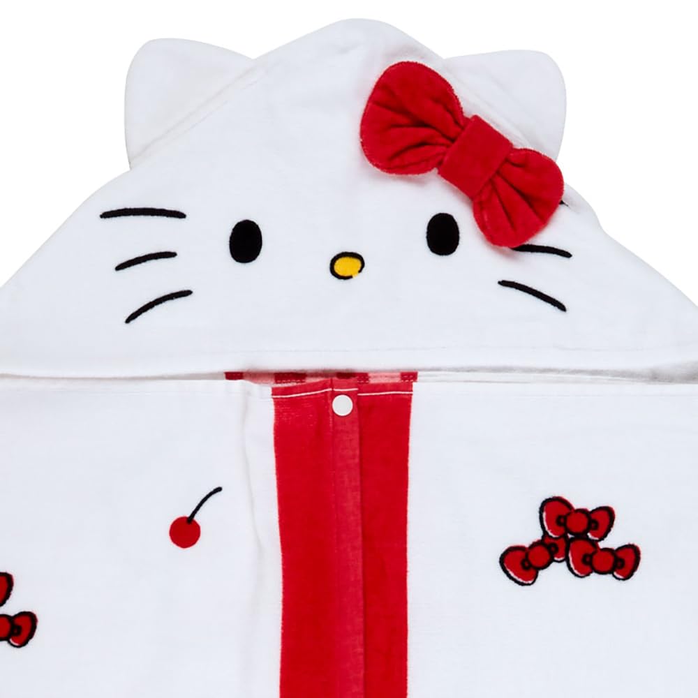 Sanrio Полотенце с капюшоном Hello Kitty 75 x 120 x 1 Персонаж SANRIO 052451, Китти-чан, см,
