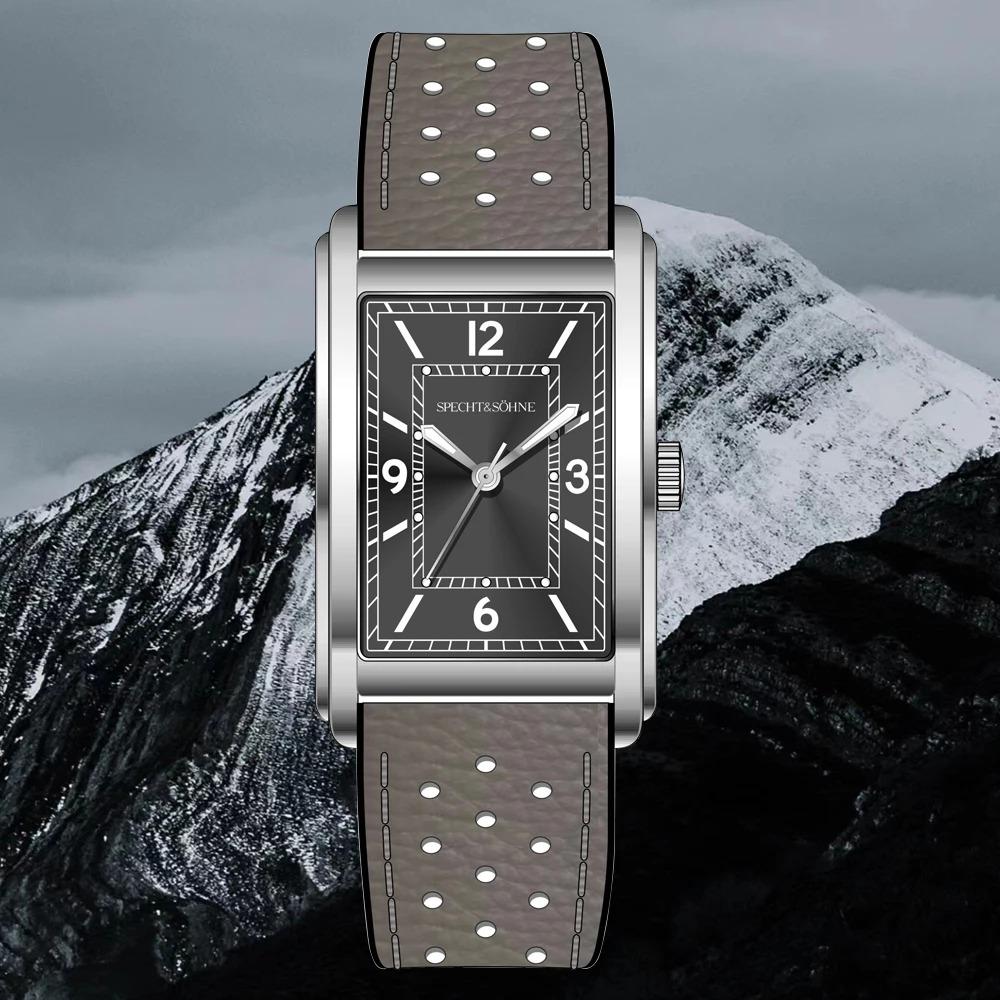 2025 Новые модные квадратные женские часы, ультратонкие VH31 Movt, повседневные мужские часы серого цвета, Reloj Hombre 28MM