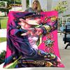 Anime Jojo's Bizarre Adventure Soft Plush Blanket,Flannel Blanket Throw Blanket for Living Room Bedroom Bed Sofa Picnic Cover