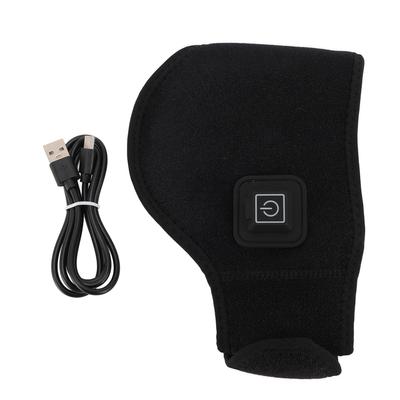 USB грелка для шеи, 3 уровня температуры, застежка-липучка, регулируемая, бархатная подкладка, нагреватель для шеи