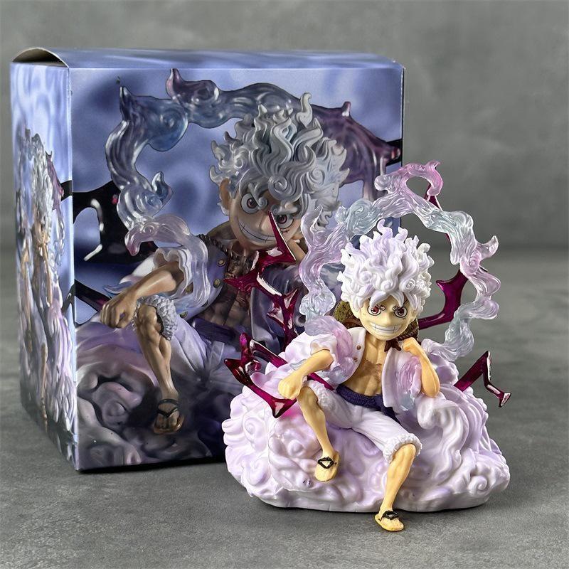 Цельная фигурка Luffy Gear 5, аниме Ника Луффи, ПВХ, экшн-фигурка, статуя, Коллекционная модель, украшение куклы, игрушки, детский подарок