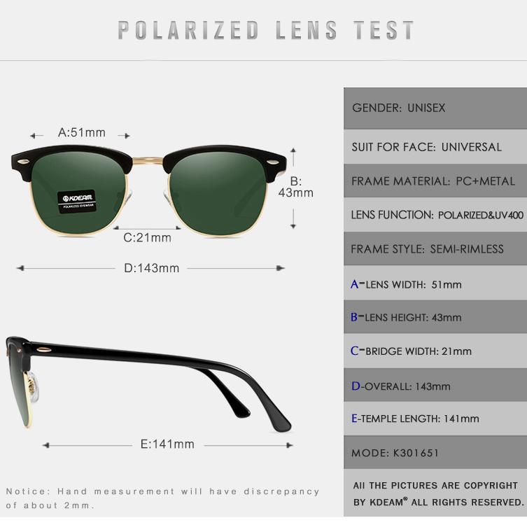 Модные поляризационные солнцезащитные очки для мужчин и женщин, брендовые дизайнерские солнцезащитные очки для глаз, женские классические мужские солнцезащитные очки без оправы