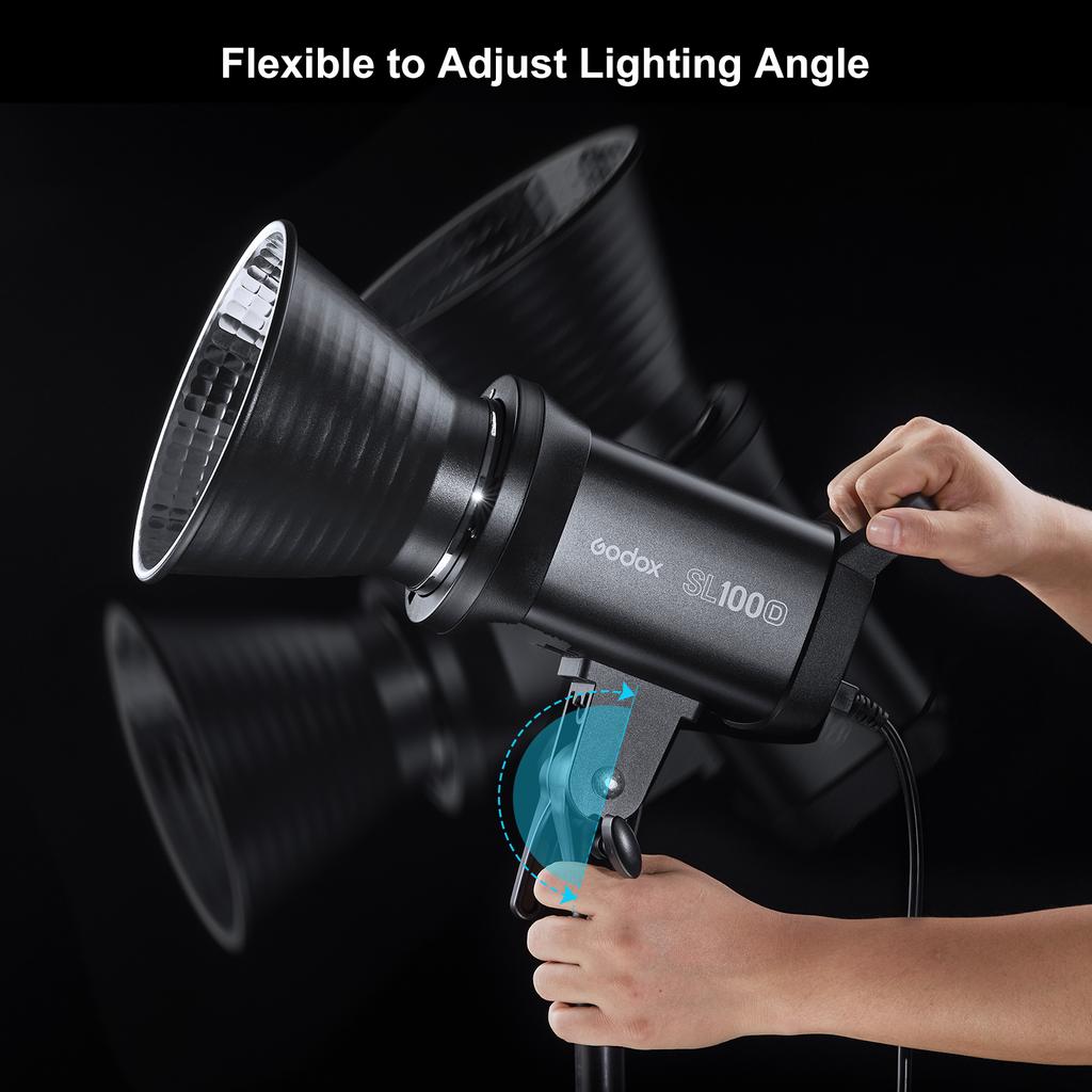 Компактный светодиодный светильник Godox SL100D для видеосъемки, заполняющий свет для фотосъемки, 100 Вт, 5600 К, встроенная подсветка с 8 эффектами