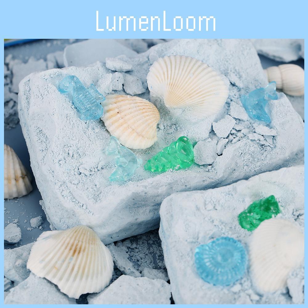 Игрушка для раскопок морских окаменелостей с ракушками ручной работы для развивающей игры детей