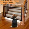 Dog Gate Pet Screen Mesh Gate Baby Puppy Indoor Safety Fence Guard with Hooks for House Stairs And Doorways