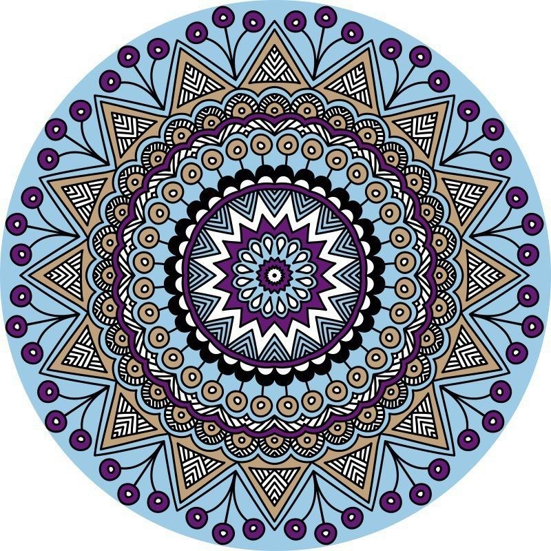 Ретро Богемные Круглые Ковры Гостиная Роскошная Диванная Зона Кресло Нескользящий Мягкий Напольный Коврик Декор Спальни