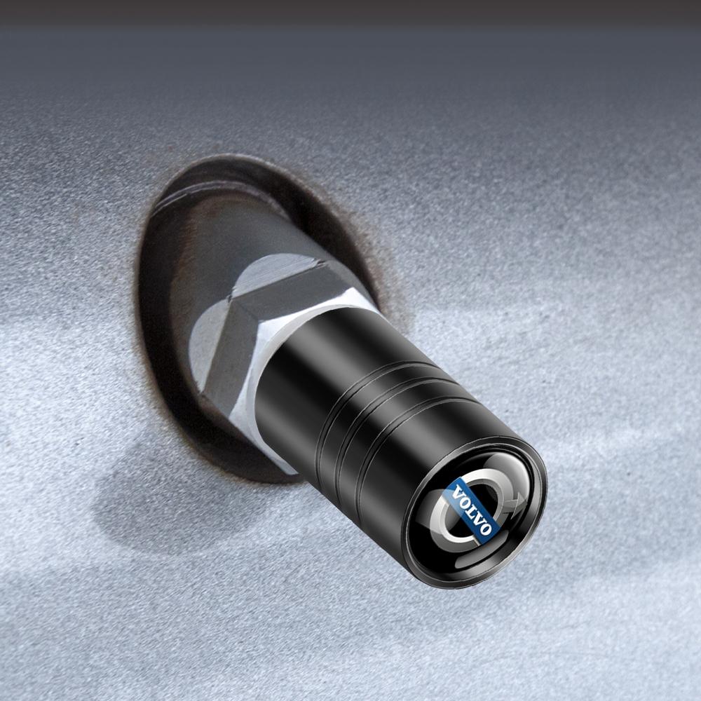 4PCS Car Wheel Tire Valve Stem Caps Covers For VOLVO RDESIGN AWD S40 S60 S90 XC40 XC60 XC90 V50 V40 V60 T6 AWD S60 Auto Styling