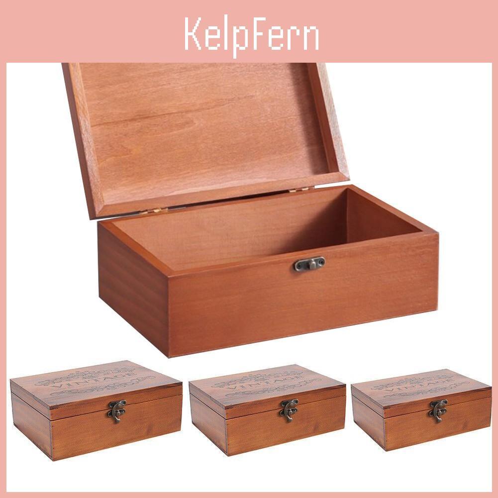 Vintage Sml Box Handmade Storage Wood Color Wooden