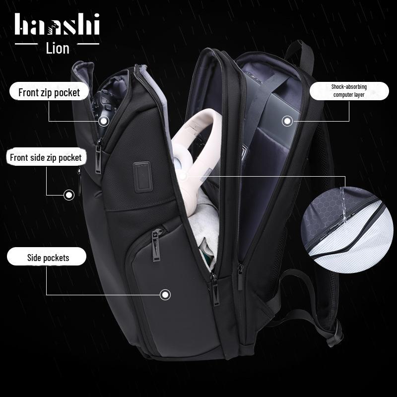 Водонепроницаемый рюкзак унисекс большой вместимости: Модная дорожная и школьная сумка с отделением для ноутбука