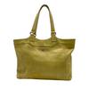 Used aniary Tote Bag Leather Tote BagTote Bag lime green Cowhide unisex