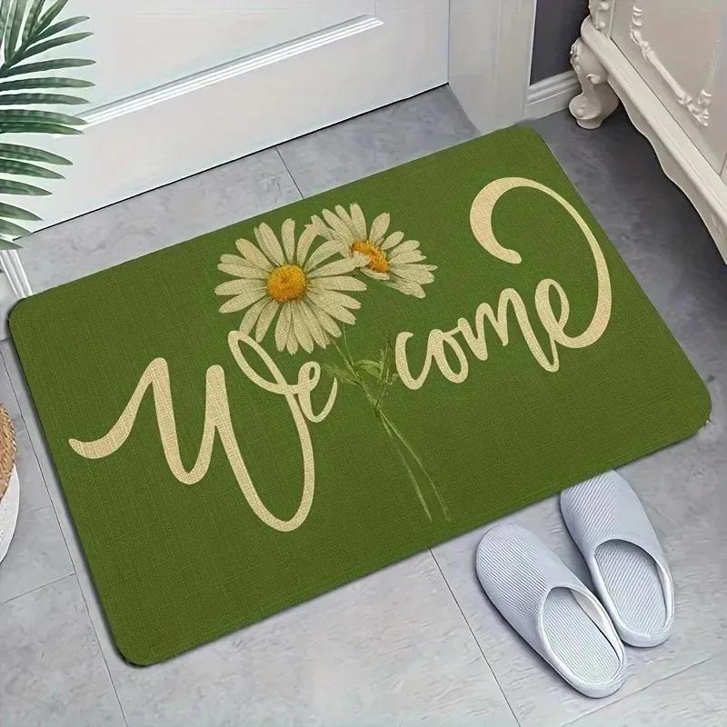1PC Stripe Pattern Kitchen Rugs Non-Slip Door Mats Pop design Bathroom Rug Bath Mat Carpet for Home Sink Laundry Decor