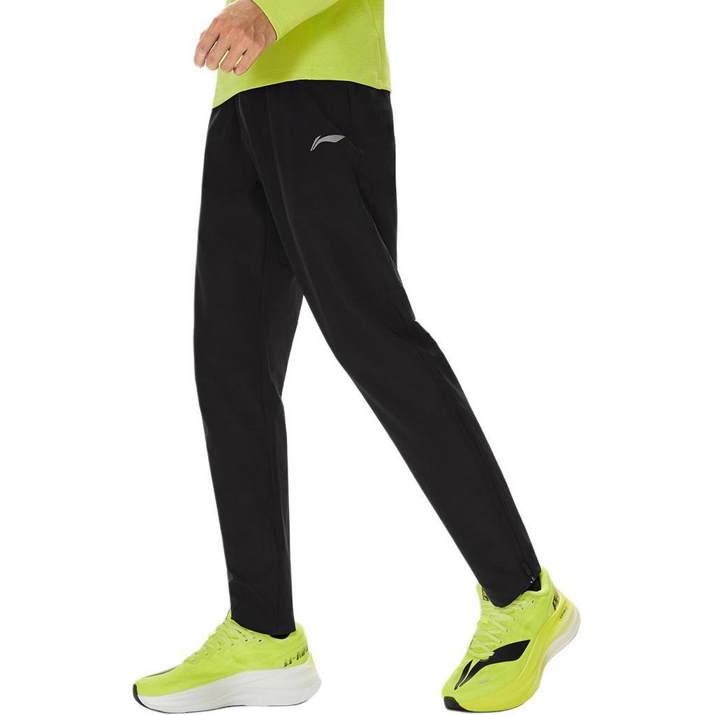 Мужские брюки Li-Ning Коллекция для бега Беговые брюки мужские Черные Средние