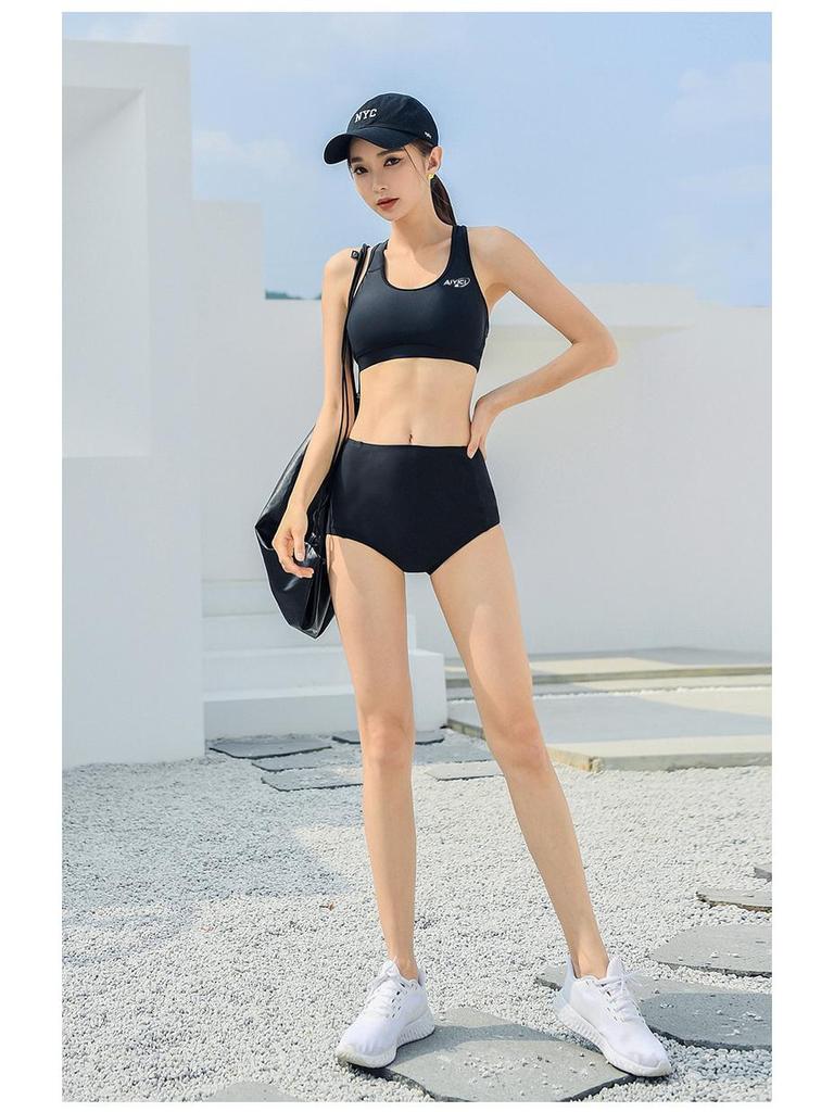 Women's High Waist Plus Size Boyleg Swim Shorts - Anti-Embarrassment Triangle Bikini Briefs