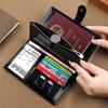 RFID-Блокирующий Кошелек для Паспорта Дорожный Органайзер Держатель для Карт из Искусственной Кожи Кошелек для Мелочи Многофункциональный Клатч-Кошелек