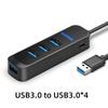4 Ports USB 3.0 Hub With Power Adapter Multi USB Splitter Hub For Computer Accessories Multiple Expander USB2.0 Type C HUB