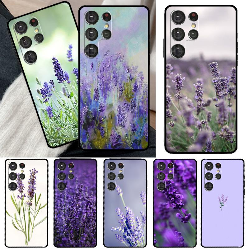 Лавандовый фиолетовый цветок для Samsung Galaxy S22 Ultra S21 S20 FE S8 S9 S10 Note 10 Plus Note 20 Ultra чехол для телефона