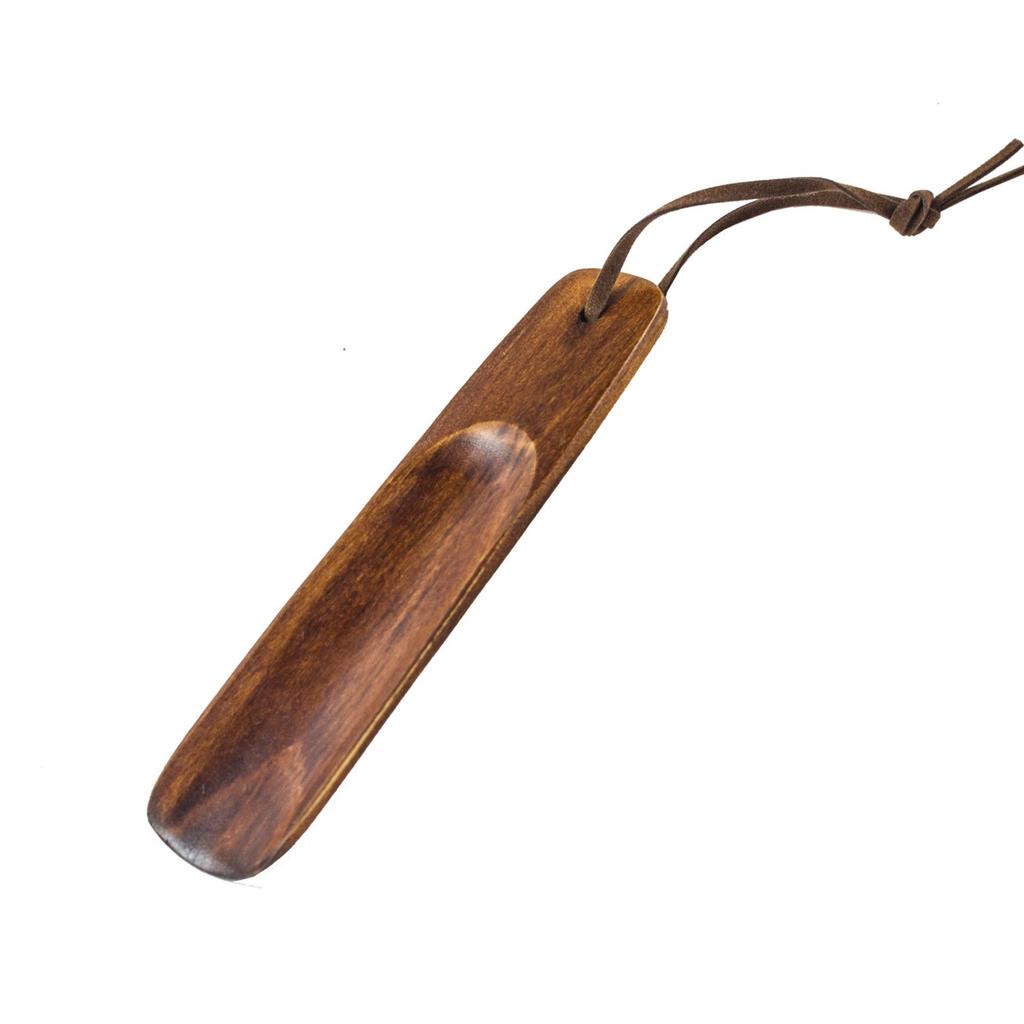 Деревянная ложка для обуви, короткая ручка - 15 см