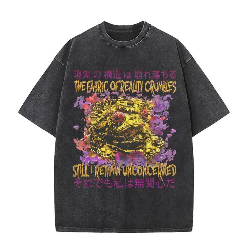 Countless Horrors Await But I Remain Faithful To The Cheese T Shirt Funny Japanese Style Mouse Rat Retro Washed Tshirt Unisex