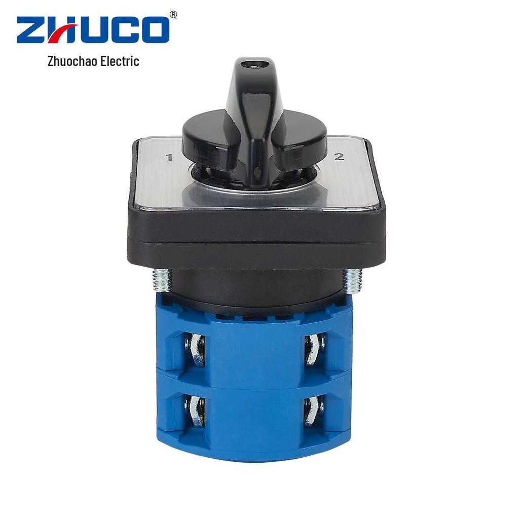 Zhuochao SZW26-25/D202.2 Universal Rotary Switch, 3-Speed, 2-Section, Two-Open One-Close, 102 Panel