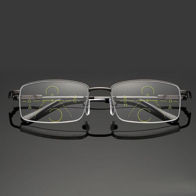 Sightto Прогрессивные Очки Мультифокальная Линза Бифокальные Для Чтения Анти Синий Свет По рецепту Титановая оправа