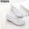 Summer Wedge Jelly Transparent Sandals for Women Crystal Plastic Flat Bottomed Hollow Waterproof Beach Shoes