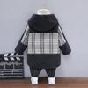 Шерстяное пальто для мальчиков с зимней флисовой клеткой, детское хлопковое пальто, повседневное шерстяное пальто для детей 6-12 лет