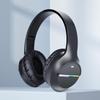 Портативная складная беспроводная Bluetooth-гарнитура накладного типа с цветной подсветкой и увеличенным временем работы для игр.