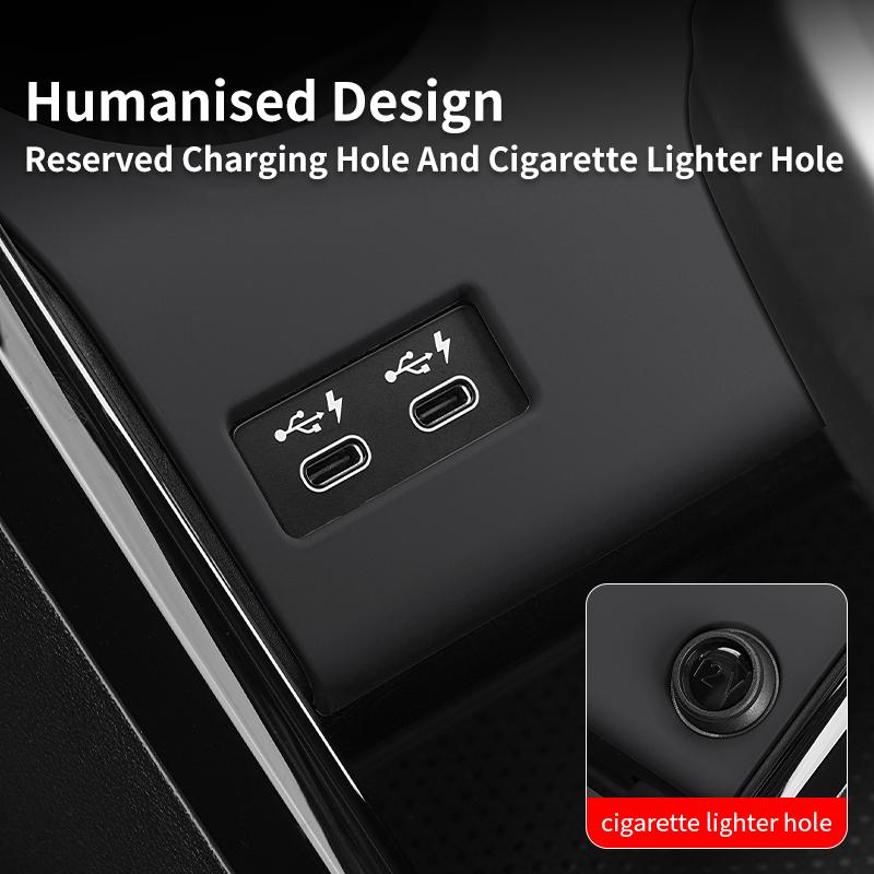 2025 Hot Car Centre Control Wireless Charging Water Cup Silicone Mat For BMW X1 X2 U11 U10 2023-2025 Auto Storage Decoration Acc