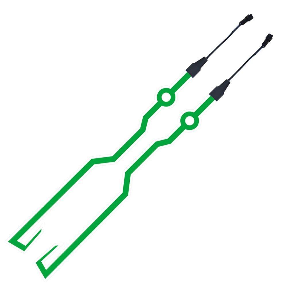 Велосипедный Мотоциклетный Шлем Светодиодная Холодная Подсветка Самоклеящаяся Светоотражающая Светящаяся Наклейка Полоса Модифицированная Водонепроницаемая Декорация