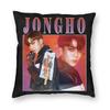 Чехол для подушки Jongho Ateez Мягкий Полиэстер Чехол для Подушки Декоративный Чехол для Подушки Дом Квадратный 45X45 см
