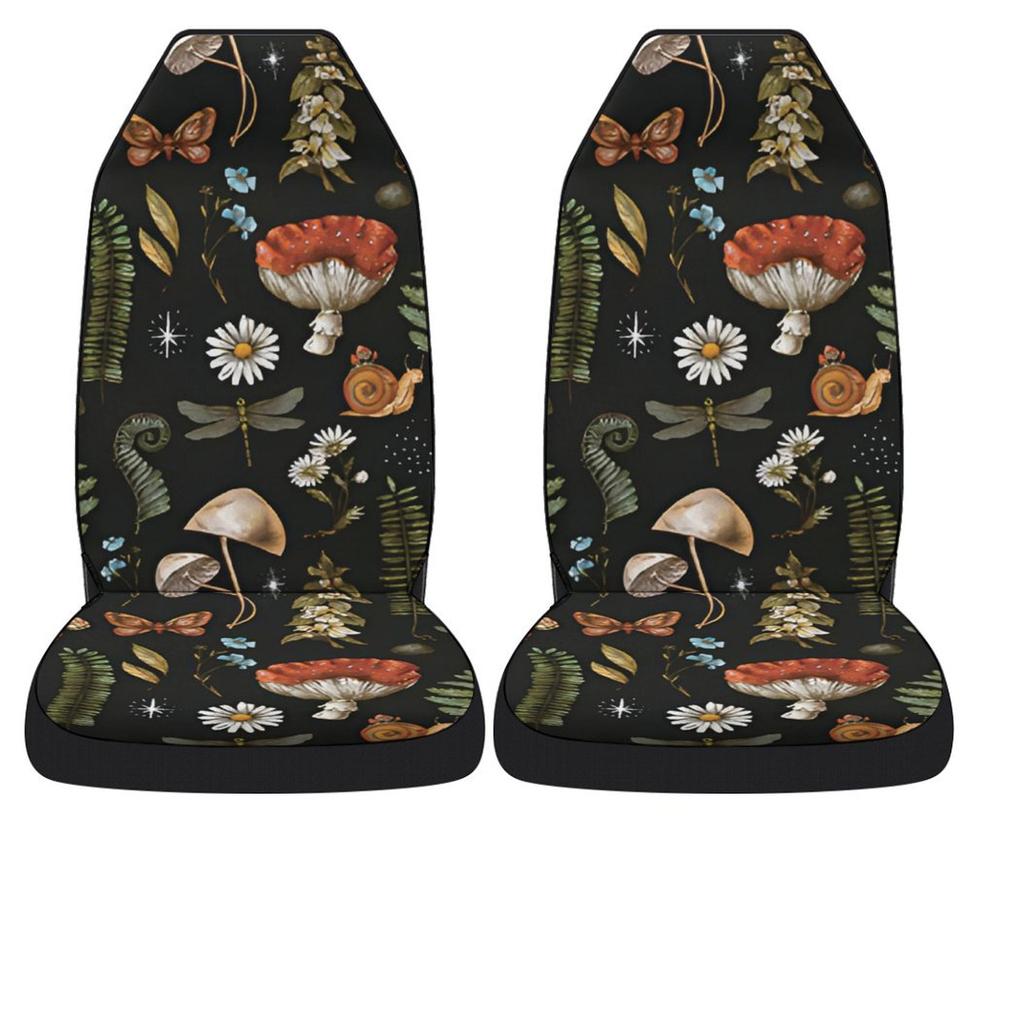 Universal Wild Mushroom Car Seat Cover Front Car Sets Auto Cushion Protective Washable Covers Vehicle Car Accessories
