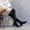 Fashion Fashion Women Boots Spring Winter Over The Knee Heels Quality Suede Long Comfort Square Botines Mujer Thigh High Boots 2024