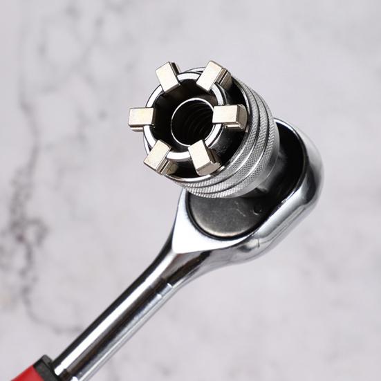 Многофункциональный универсальный торцевой ключ Инструмент Регулируемый динамометрический ключ с трещоткой с высоким крутящим моментом Адаптер Инструмент для обслуживания