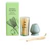 Hyakubontate Tea Ceremony Utensil Set with Matcha Whisk - 4-Piece Set with Chasen Holder, Chashaku, and Chasaju (Tea Spoon) - The Perfect Setup for