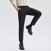 Septwolves Men's Autumn/Winter Wool Blend Straight Leg Casual Pants