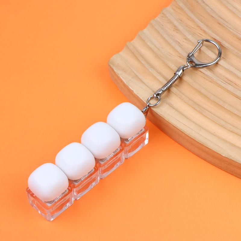 Расслабляющий DIY Брелок для Клавиатуры Колпачок Клавиши Кнопка Пальцевая Клавиатура Колпачок 1/2/3/4/9 Клавиш Снятие Стресса Щелкунчик Игрушка Ребенок Взрослый