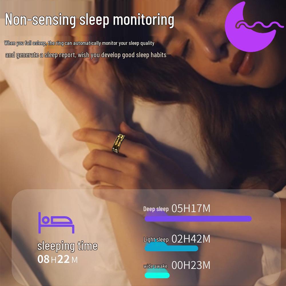 R12 Умное водонепроницаемое кольцо: Измеряет артериальное давление, кислород, сон, пульс, шаги и имеет мультиспортивные режимы