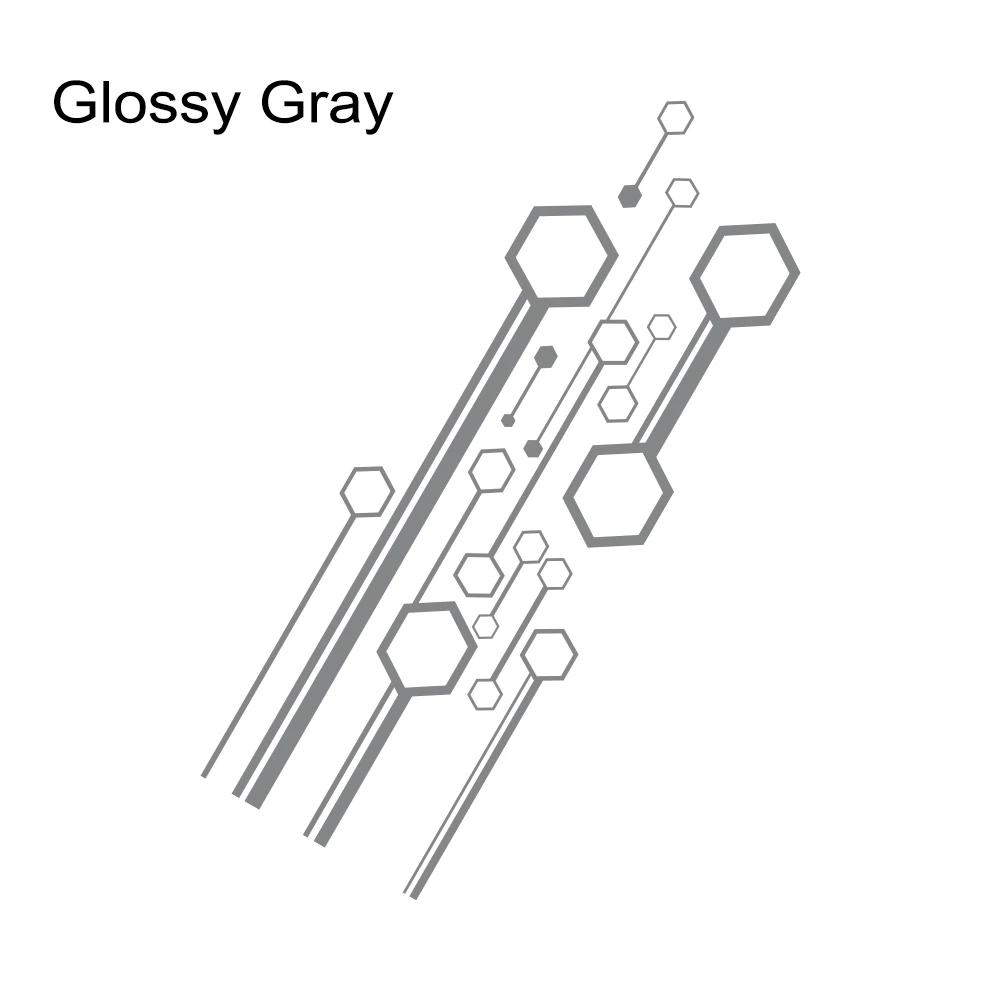 Наклейка на капот автомобиля Шестигранные полосы Наклейка Пленка Декор Тюнинг Аксессуары Для VW Volkswagen Tesla Skoda Volvo Suzuki BMW Seat Subaru
