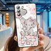 Милый мультфильм Дамбо для Samsung Galaxy S24 S23 S22 S21 S20 FE S10 S10E Plus Ultra Pro Lite 5G черный чехол для телефона